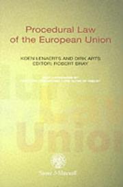 Cover of: Procedural Law of the European Union