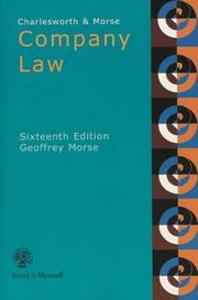 Cover of: Charlesworth and Morse: Company Law
