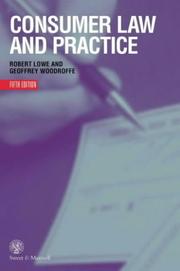 Cover of: Consumer law and practice by Robert Lowe