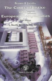 Cover of: Court of Justice of the European Communities