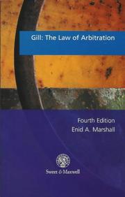 Cover of: Gill: the law of arbitration
