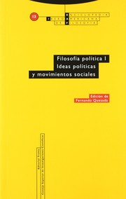 Cover of: Filosofía política I: Ideas políticas y movimientos sociales