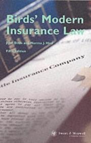 Birds' modern insurance law by John Birds, Norma Hird