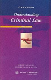 Cover of: Understanding Criminal Law (Understanding Law)