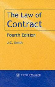 Cover of: The Law of Contract (Fundamental Principles of Law) by J.C. Smith