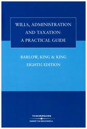 Cover of: Wills, Administration and Taxation