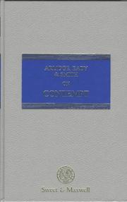 Cover of: Arlidge, Eady and Smith on Contempt