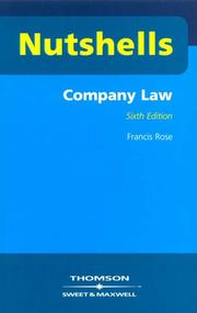 Cover of: Company Law (Nutshells): Sixth Edition