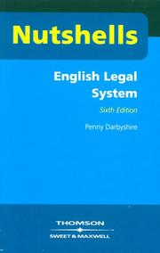Cover of: English Legal System (Nutshells)