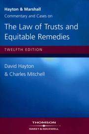 Cover of: Hayton and Marshall