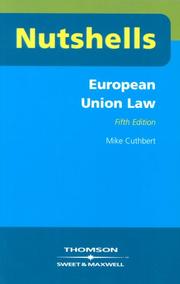 Cover of: European Union Law (Nutshells)