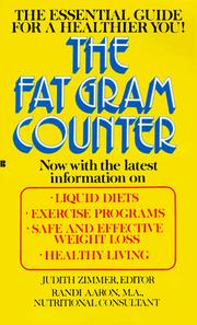 Cover of: The Fat Gram Counter (Countdown to a Healthier You)
