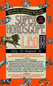 Cover of: Super Horoscopes 1999: Leo (Super Horoscopes)