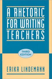 Cover of: A rhetoric for writing teachers