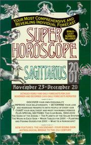Cover of: Super Horoscopes 2001: Sagittarius (Super Horoscopes)