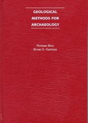 Cover of: Geological methods for archaeology by Norman Herz