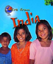 Cover of: India (Young Explorer: We're from)