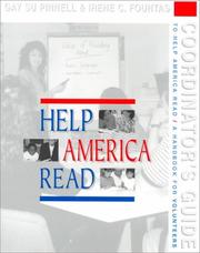 Cover of: A coordinator's guide to Help America read by Gay Su Pinnell