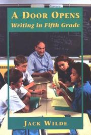 Cover of: A door opens: writing in fifth grade