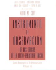 Cover of: Instrumento de observacion de los logros de la lecto-escritura inicial: Spanish Reconstruction of An Observation Survey A Bilingual Text