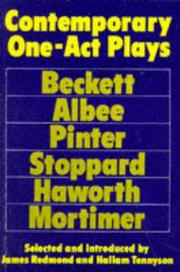 Cover of: Contemporary one-act plays by selected and introduced by James Redmond and Hallam Tennyson.