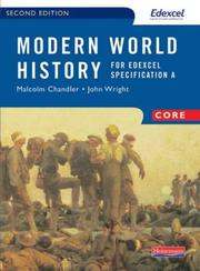 Cover of: Modern World History for EdExcel by Malcolm Chandler, John Wright, WRIGHT J: