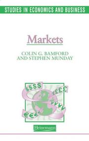 Cover of: Markets (Studies in Business & Economics)