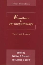 Cover of: Emotions in Psychopathology by 