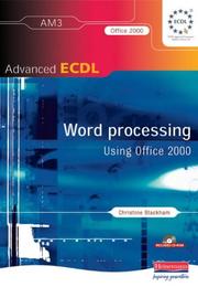 Cover of: Advanced ECDL by Christine Blackham, Jennifer Johnson