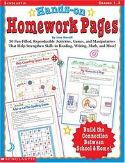 Cover of: Hands-On Homework Pages (Grades 1-3) by Joan Novelli