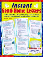 Cover of: Instant Send-Home Letters (Grades K-2)