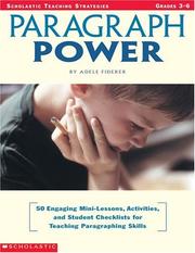 Cover of: Paragraph Power by Adele Fiderer