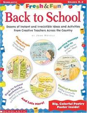 Cover of: Back to school by Joan Novelli