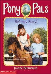 Cover of: He's my pony!
