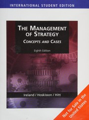 Cover of: The management of strategy: concepts & cases