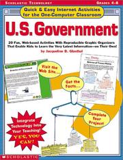 Cover of: U.S. Government | Jacqueline B Glasthal