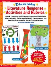 Cover of: 25 Fun and Fabulous Literature Response Activities  and Rubrics by Christine Boardman Moen