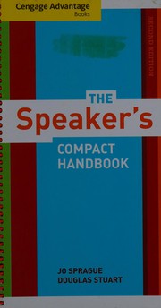 Cover of: The speaker's compact handbook
