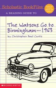 Cover of: A reading guide to: The Watsons go to Birmingham--1963 by Christopher Paul Curtis