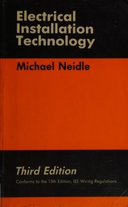 Cover of: Electrical installation technology.