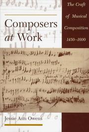 Composers at Work by Jessie Ann Owens