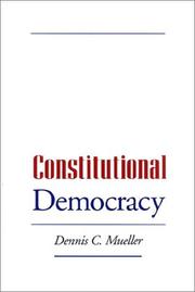 Cover of: Constitutional democracy by Dennis C. Mueller