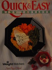Cover of: Weight Watcher Quick and Easy Menu Cook Book Trade Pap Gen K by Weight Watchers