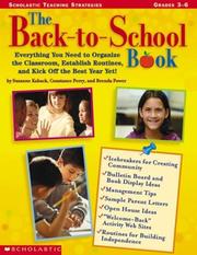 Cover of: The Back-to-School Book (Grades 3-6)