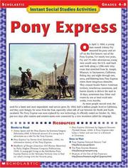 Cover of: Pony Express: Grades 4-8 (Instant Social Studies Activities)