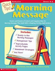 Cover of: Quick Tips: Morning Message