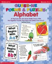 Cover of: Alphabet (Guess-Me Poems & Puzzles, Grades K-1)