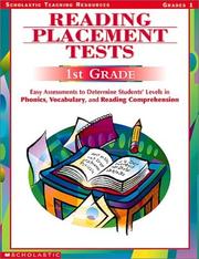 Cover of: Reading Placement Tests: Easy Assessments to Determine Students