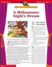 Cover of: A Midsummer Night's Dream (Unlocking Shakespeare, Grades 5 and up)