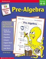 Cover of: Pre-Algebra: Fun Independent Practice Pages